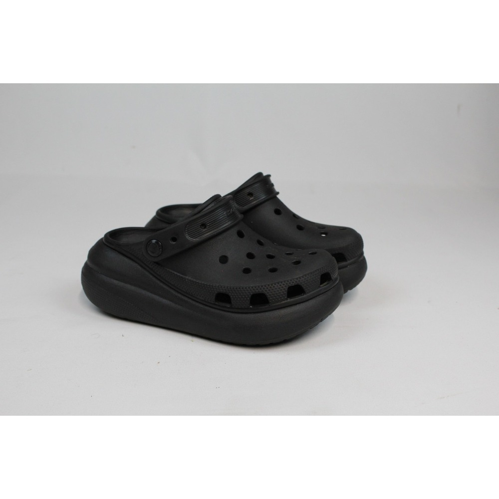 Crocs Stomp Platform Clogs Shoes Black Casual Slip-On M5 Wmns 7 Unisex